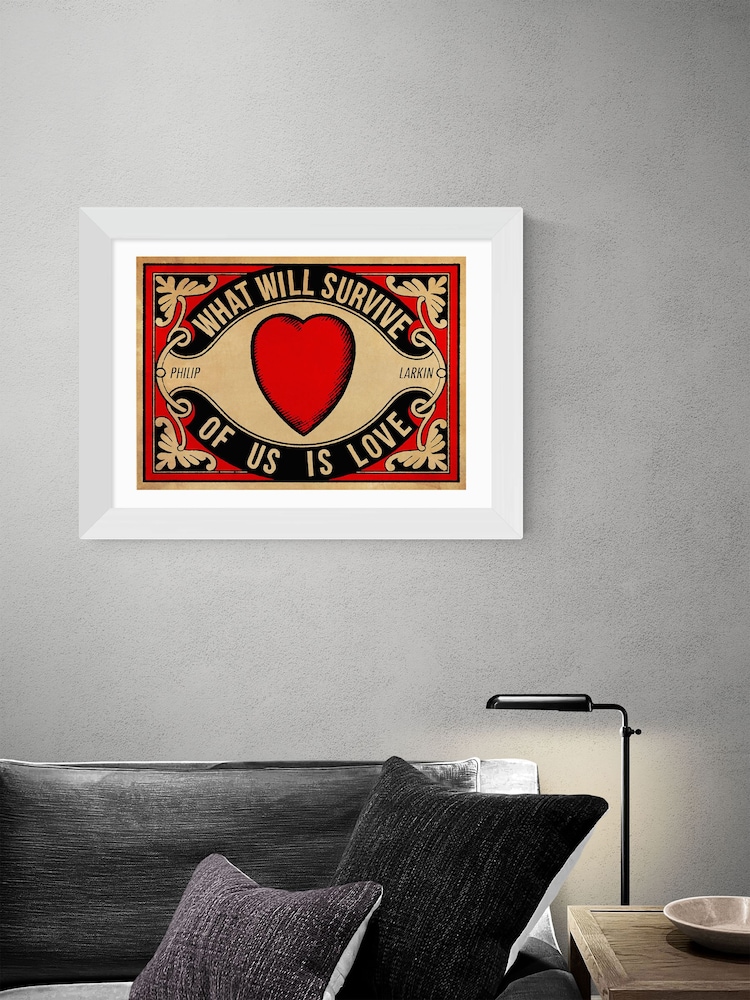 East End Prints Red Arundel Tomb Print by Indie Prints - Image 1 of 2