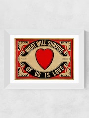 East End Prints Red Arundel Tomb Print by Indie Prints - Image 2 of 2