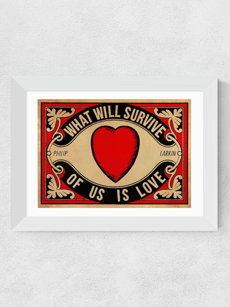 East End Prints Red Arundel Tomb Print by Indie Prints - Image 2 of 2