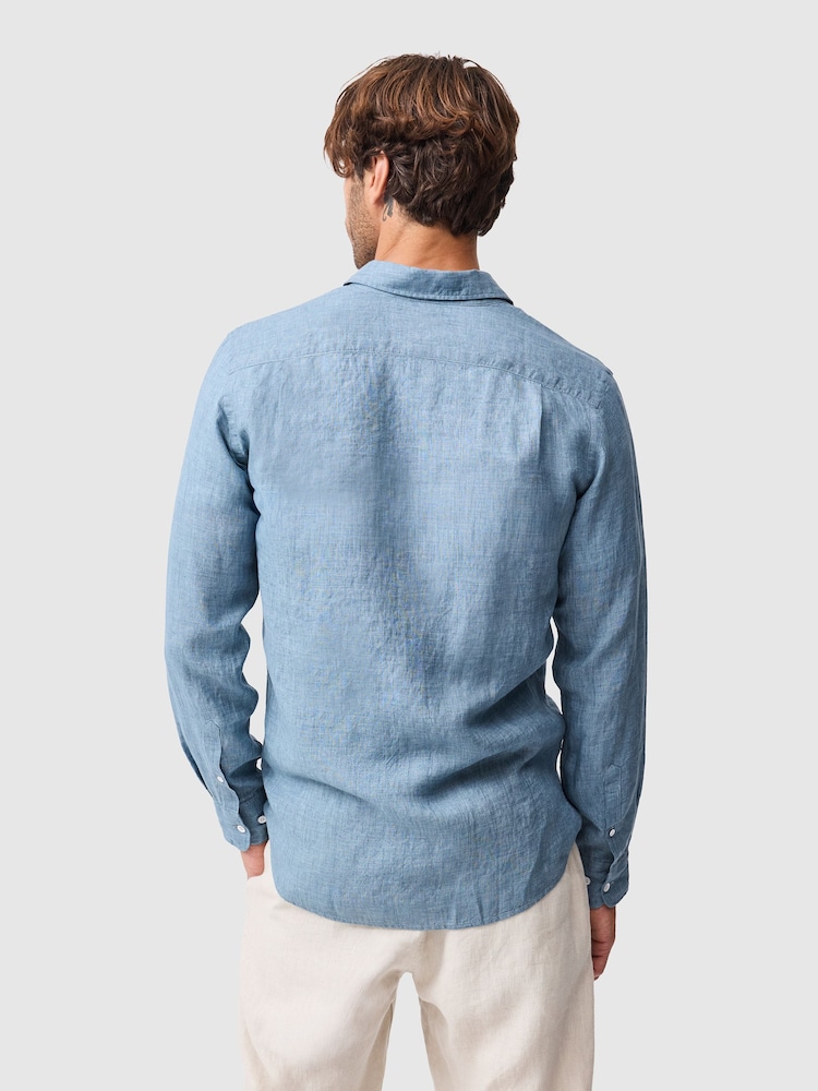 Rodd & Gunn Blue Coromandel Sports Fit Shirt - Image 2 of 5
