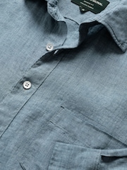 Rodd & Gunn Blue Coromandel Sports Fit Shirt - Image 5 of 5
