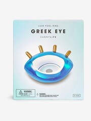 Sunnylife Blue And White Greek Eye Luxe Pool Ring - Image 3 of 4