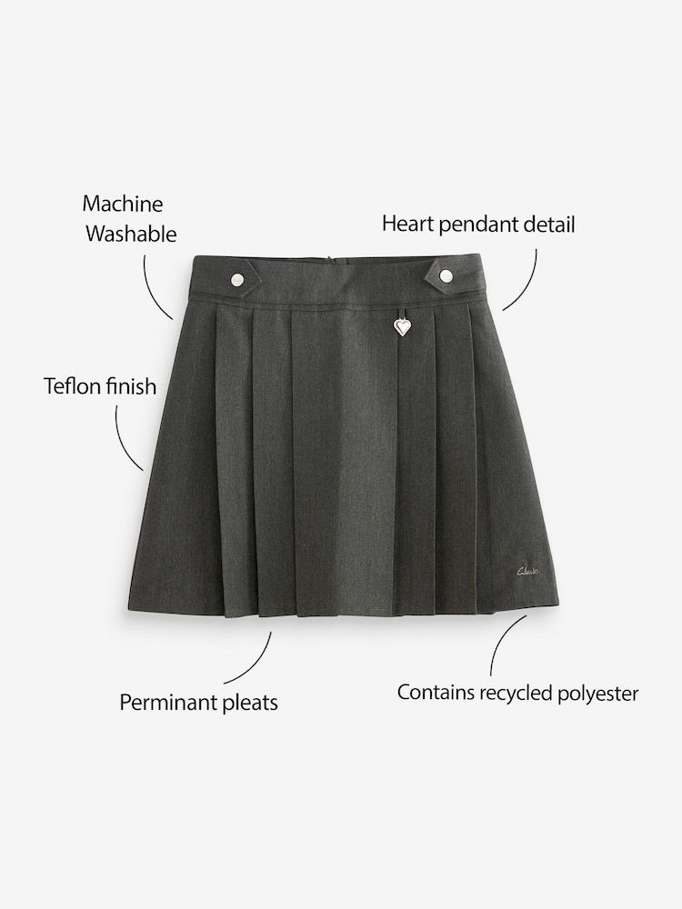 Clarks Grey Clarks Pleated Skirt - Image 10 of 10