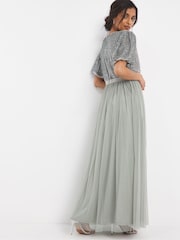 Joanna Hope Green Sequin Bridesmaid Dress - Image 3 of 4