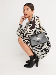 Black Forever Comfort® Buckle Detail Heeled Ankle Boots - Image 4 of 8