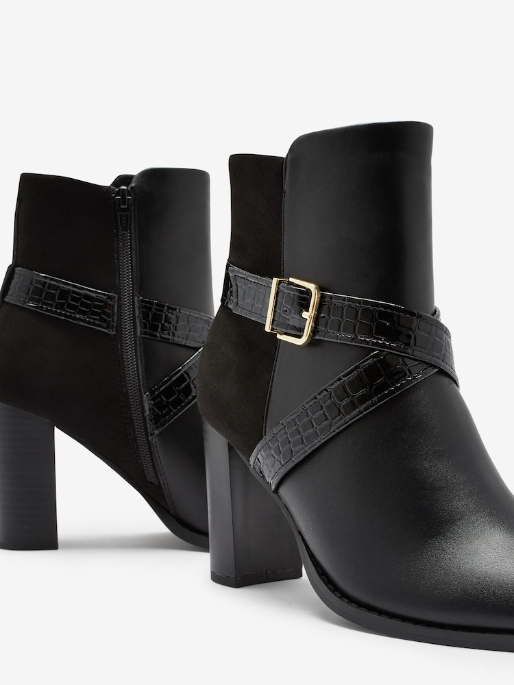 črna - Gležnjarji s peto in zaponko Forever Comfort® - Slika 8 iz 8 črna - Gležnjarji s peto in zaponko Forever Comfort® - Slika 8 iz 8