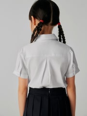 Clarks White Girls Bow Short Sleeve Shirt - Image 3 of 11