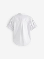 Clarks White Girls Bow Short Sleeve Shirt - Image 9 of 11