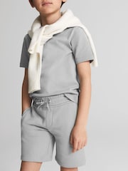 Reiss Dusty Blue Henry Drawstring Jersey Shorts - Image 4 of 6