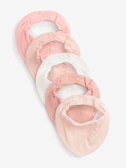 Rose - Dribble 100% coton BIBS 5 Paquet - Image 1 de 3