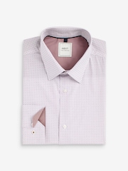 Pink Geometric Regular Fit Trimmed Shirts 2 Pack - Image 3 of 8
