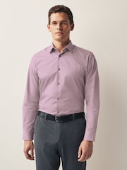 Pink Geometric Regular Fit Trimmed Shirts 2 Pack - Image 5 of 8