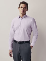 Pink Geometric Regular Fit Trimmed Shirts 2 Pack - Image 6 of 8
