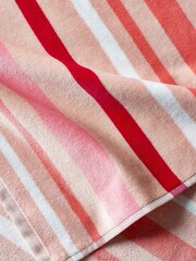 Pink 100% Cotton Beach Towel - Image 2 of 2