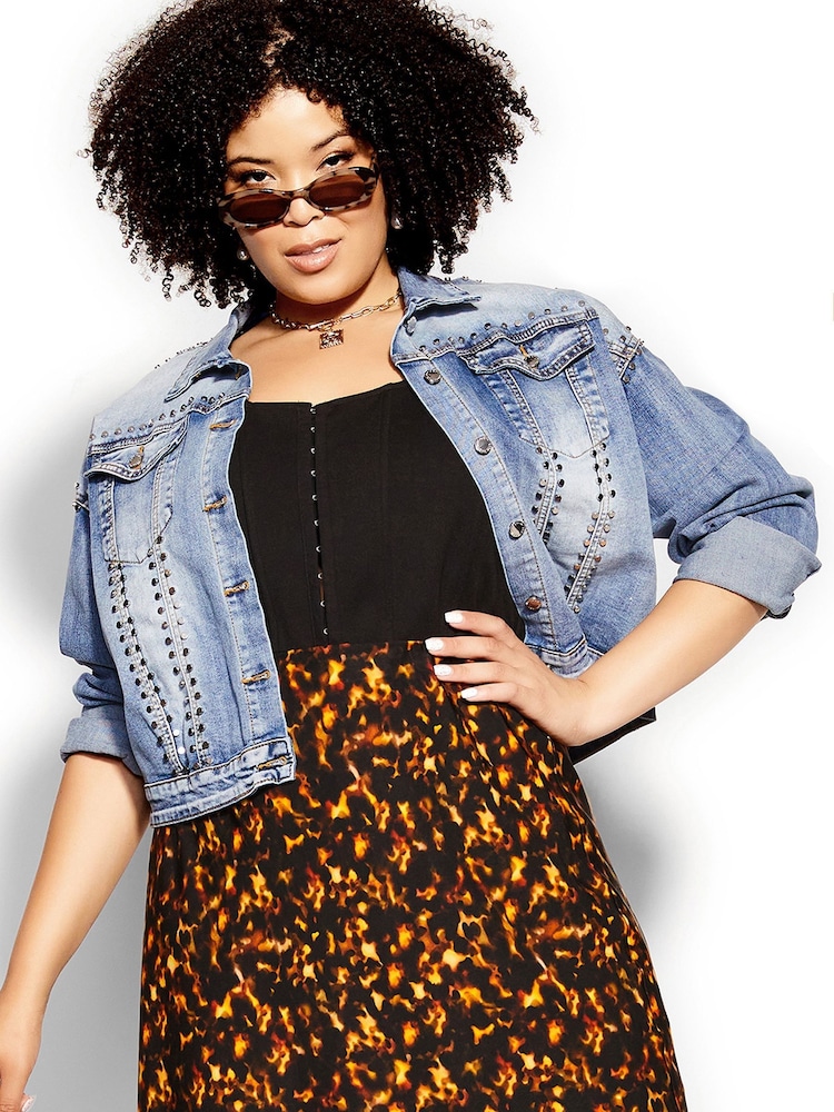 City Chic Orange Bettina Skirt - Image 2 of 3