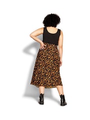 City Chic Orange Bettina Skirt - Image 3 of 3