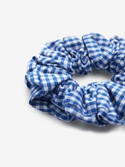 Clarks Sky Blue Clarks Gingham School Dress and Scrunchie Set - Image 11 of 11