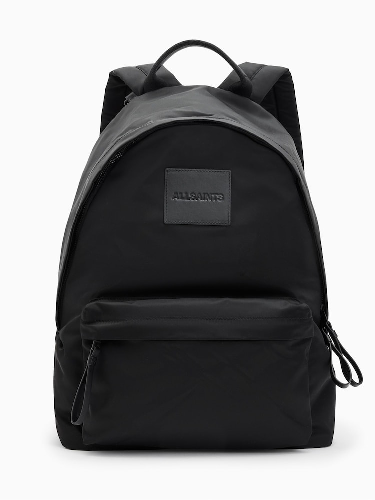 AllSaints Black Carabiner Nylon Back Bag - Image 2 of 4