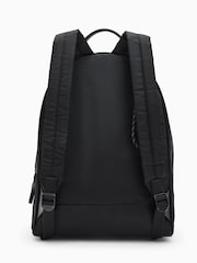 AllSaints Black Carabiner Nylon Back Bag - Image 3 of 4
