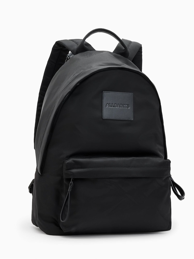AllSaints Black Carabiner Nylon Back Bag - Image 4 of 4