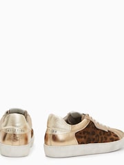 AllSaints Brown Sheer Leopard Sneakers - Image 3 of 6