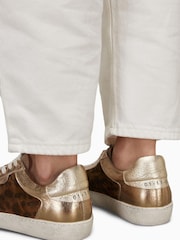 AllSaints Brown Sheer Leopard Sneakers - Image 6 of 6