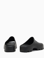 AllSaints Black Eclipse Flatform Sliders - Image 3 of 5