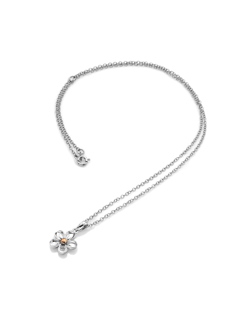 Hot Diamonds Silver Forget Me Not Pendant - Image 1 of 3