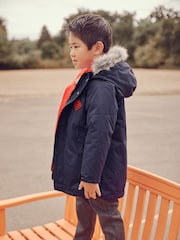 Clarks Navy Clarks Boys Navy Shower Resistant 3-in-1 Coat - Image 1 of 10