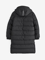 Clarks Black Longline Shower Resistant Puffer Coat - Image 10 of 16