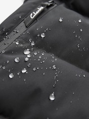 Clarks Black Longline Shower Resistant Puffer Coat - Image 15 of 16