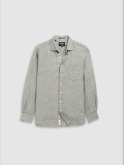 Rodd & Gunn Grey Coromandel Sports Fit Shirt - Image 4 of 5