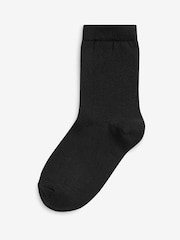Black 7 Pack Cotton Rich Socks - Image 2 of 3