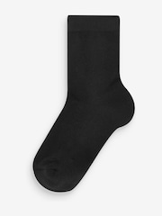 Black 7 pack cushioned footbed socks - Image 2 of 2