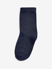 Navy Blue 7 Pack Cotton Rich Socks - Image 2 of 2