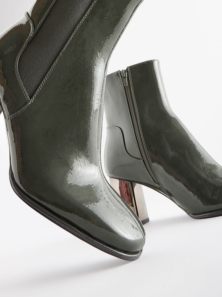 Grey Forever Comfort® Metal Heel Ankle Boots - Image 5 of 5