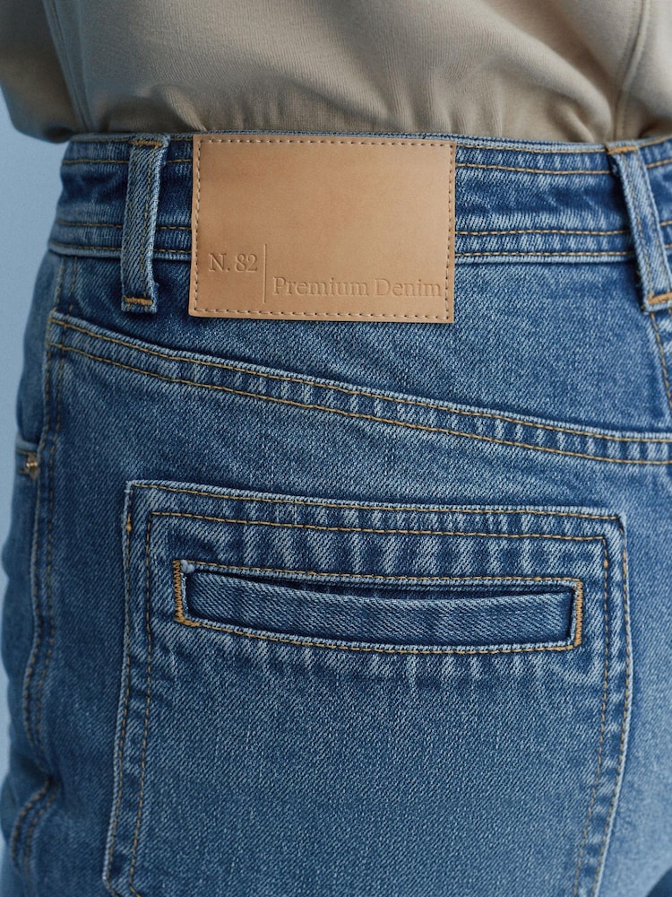 Mid Blue Denim Straight Leg Jeans - Image 5 of 5