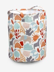 Multi Safari Wipeable Fold Down Printed Laundry Basket - Image 4 of 4