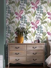 Green Fantasy Rainforest Leaves Multi 10M Wallpaper - Image 1 of 3