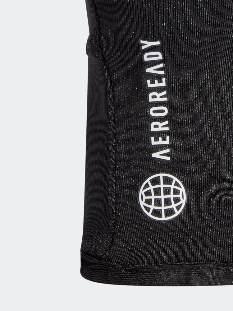 adidas Black Adult AEROREADY Gloves - Image 2 of 3
