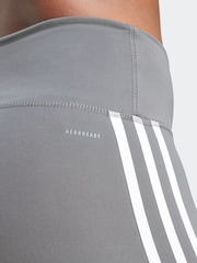 Grau - adidas Train Essentials 7/8-Leggings mit 3-Streifendesign und hohem Bund - Bild 5 von 6