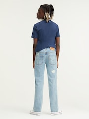 כחול  - ®Levi's חולצת טי עם לוגו מגן קטן בתיבת כנף עטלף על גבי החזה, %100 כותנה - Image 2 of 6