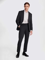 MOSS Charcoal Grey Stretch Suit Jacket - Image 4 of 7