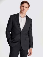 MOSS Charcoal Grey Stretch Suit Jacket - Image 5 of 7