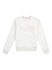Jack Wills Cream Script Crew Sweat Top - Image 4 of 6