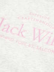 Jack Wills Cream Script Crew Sweat Top - Image 6 of 6