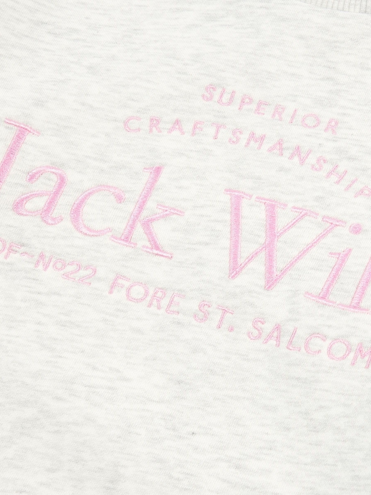 Jack Wills Cream Script Crew Sweat Top - Image 6 of 6 Jack Wills Cream Script Crew Sweat Top - Image 6 of 6