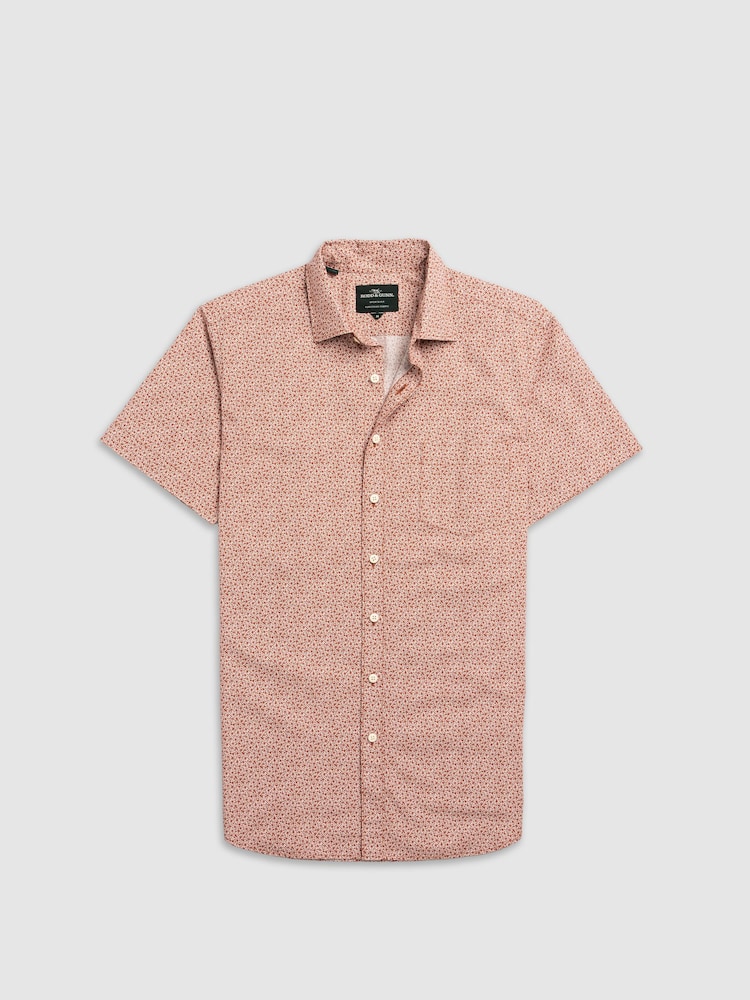 Rodd & Gunn Pink Collingwood Sports Fit Shirt - Image 1 of 2
