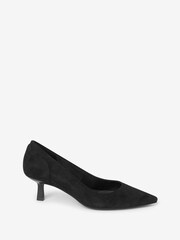 Black Forever Comfort® with MotionFlex Point Toe Kitten Heels - Image 3 of 6