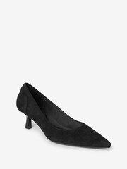 Black Forever Comfort® with MotionFlex Point Toe Kitten Heels - Image 4 of 6